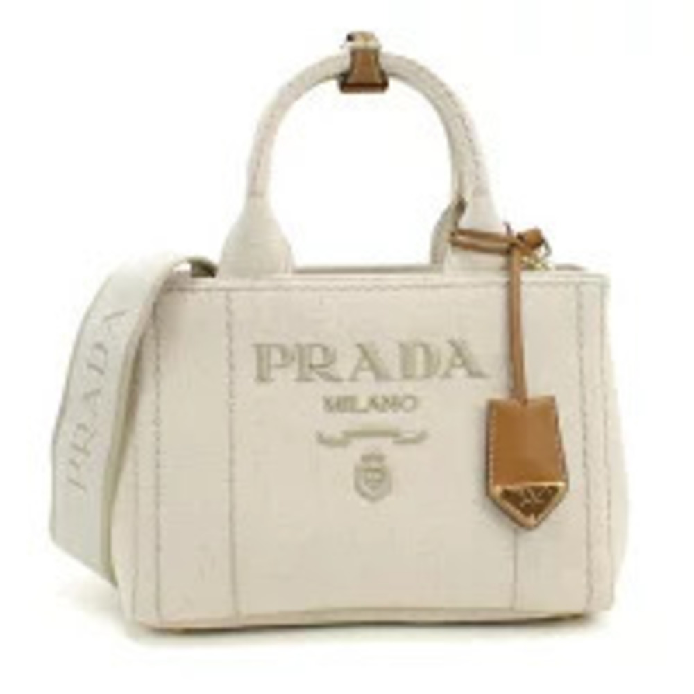 Prada Handbag Beige Cream